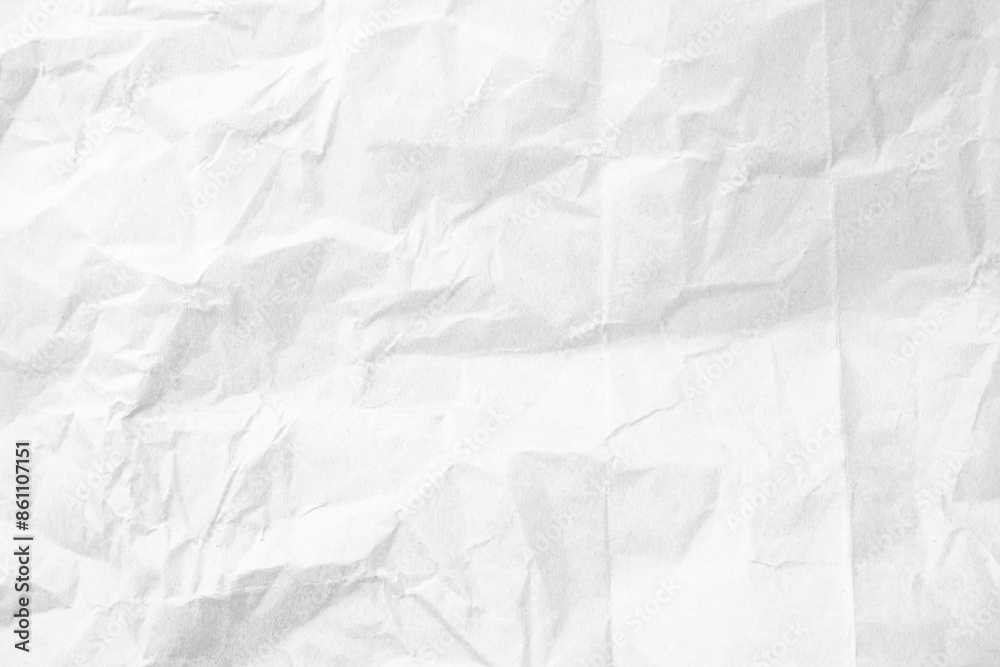 Fototapeta premium White recycled craft paper texture as background. Grey paper texture, Old vintage page or grunge vignette of old newspaper. Pattern rough art creased grunge letter. Hardboard with copy space for text.