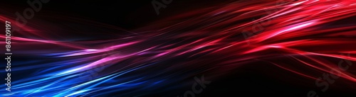 Abstract background with long explosion story light on black, technology background photo