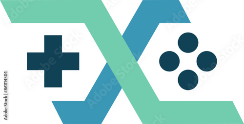 Console Game Logo Element