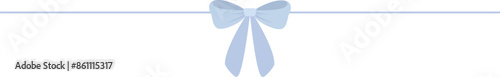 Ribbon divider label bow text separator underlines cute dividing