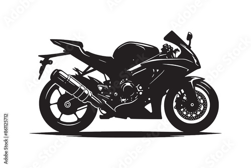 Motorcycle silhouette Illustration Artwork