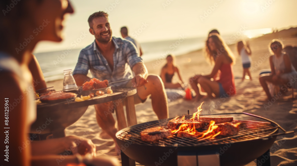 Sunset Beach Barbecue Party Sunset Beach Barbecue Party