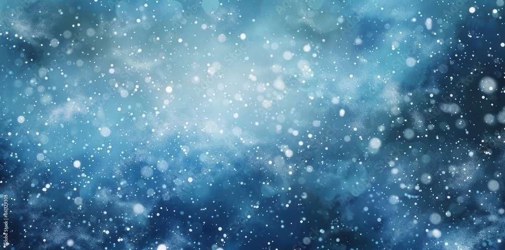 Fototapeta premium Winter Wonderland. Whimsical snowstorm background concept