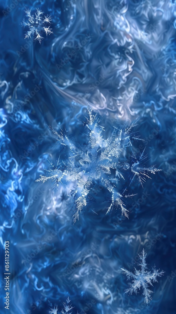 Snowflakes Floating on Transparent Background. Winter wonderland concept Snowflakes Floating on Transparent Background. Winter wonderland concept