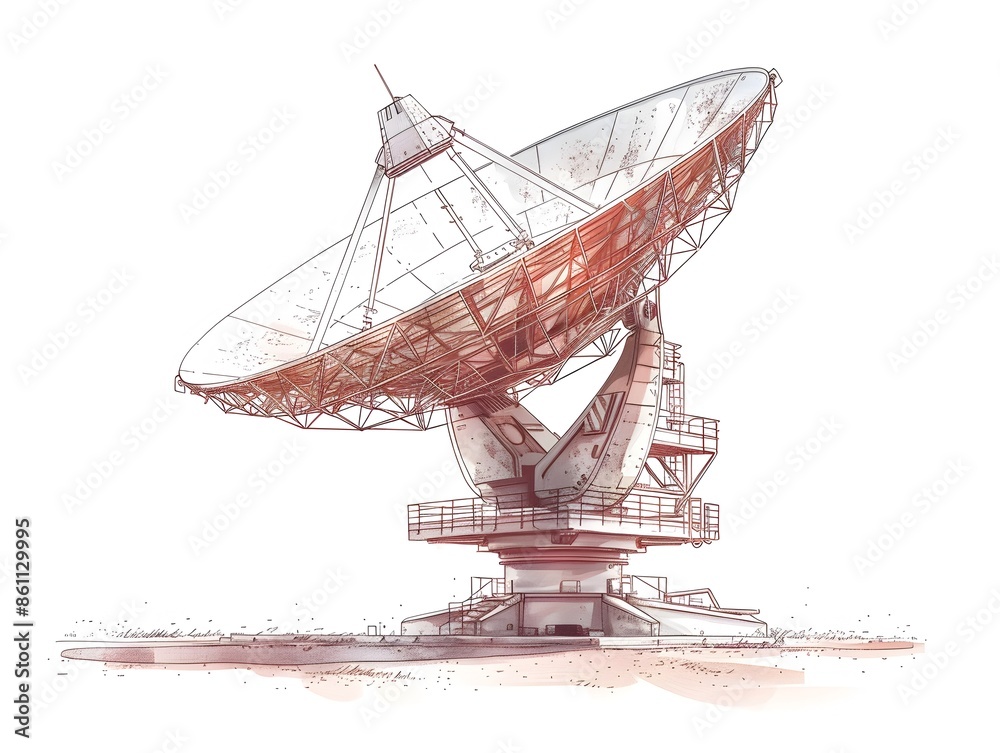 Schematic of Satellite Dish Structure Components and Design Schematic of Satellite Dish Structure Components and Design