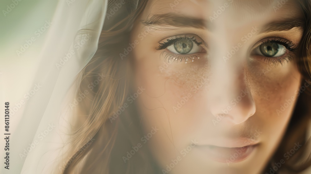 Romantic Bridal Prep Moment Generative AI