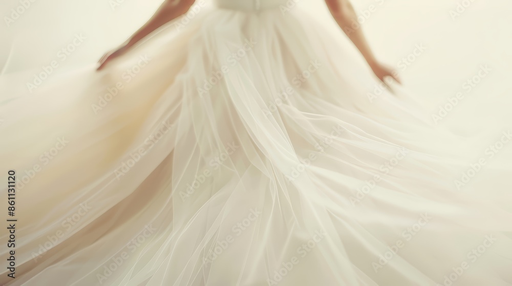 Elegant Wedding Dress on Display, Perfect for Fashion or Bridal Inspiration Generative AI Elegant Wedding Dress on Display, Perfect for Fashion or Bridal Inspiration Generative AI