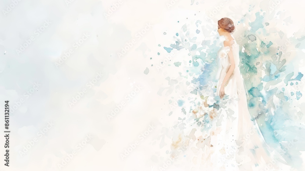 Elegant Bride Portrait for Wedding Inspiration Generative AI Elegant Bride Portrait for Wedding Inspiration Generative AI