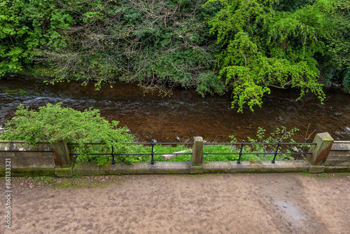 Water Of Leith River Promenade In Edinburgh