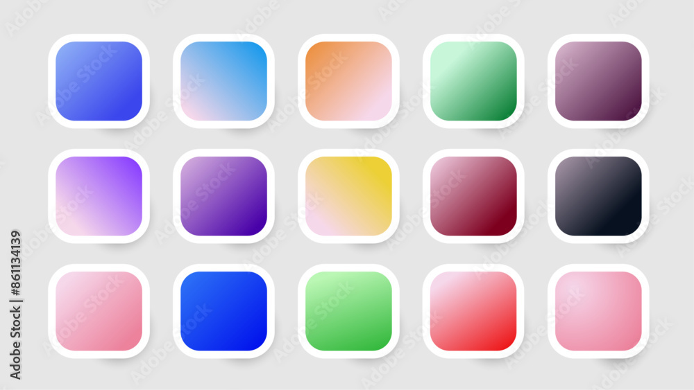 pack of minimalism gradient color palette pack of minimalism gradient color palette