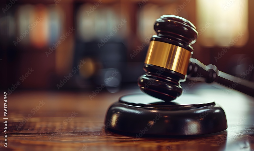 judicial gavel on a wooden table, Generative AI judicial gavel on a wooden table, Generative AI