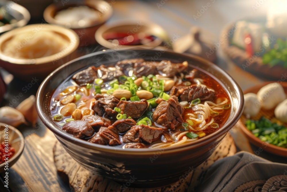 bowl of asian ramen soup bowl of asian ramen soup