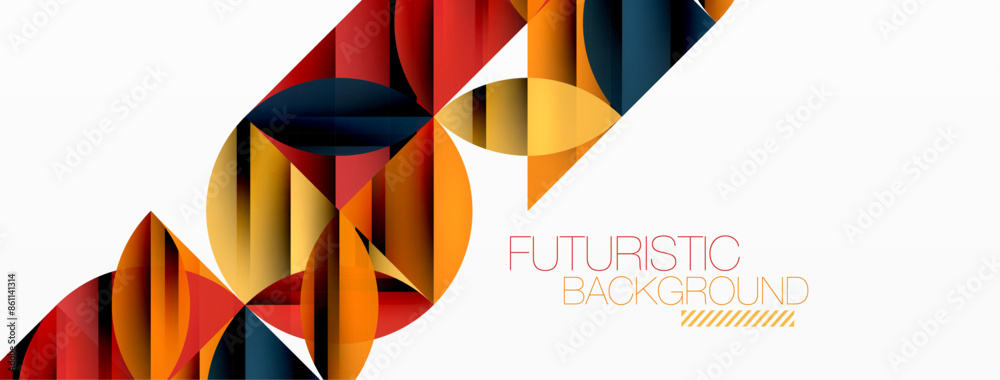 Circles and round shapes geometric minimal background Circles and round shapes geometric minimal background