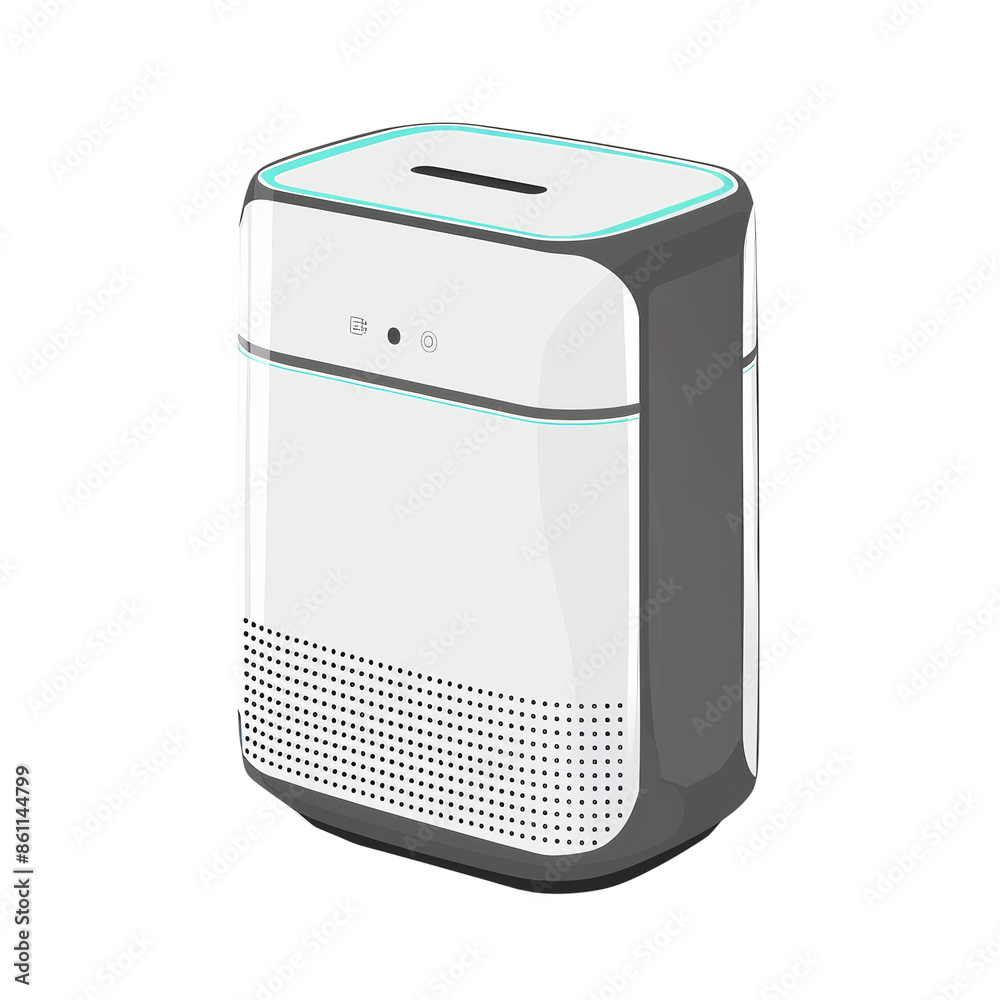 Modern air purifier in a sleek design, perfect for home or office use, ensuring clean and fresh air with advanced filtration technology. Modern air purifier in a sleek design, perfect for home or office use, ensuring clean and fresh air with advanced filtration technology.