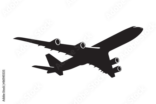 Airplane Icon silhouette Illustration Artwork