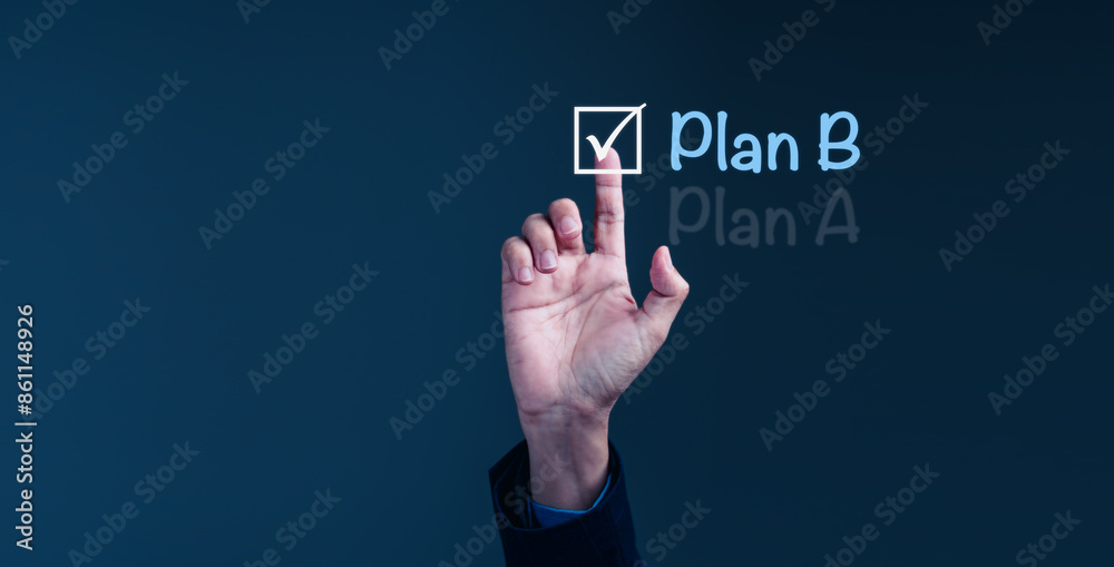 Obraz premium Charting a New Course: Plan B Approved
