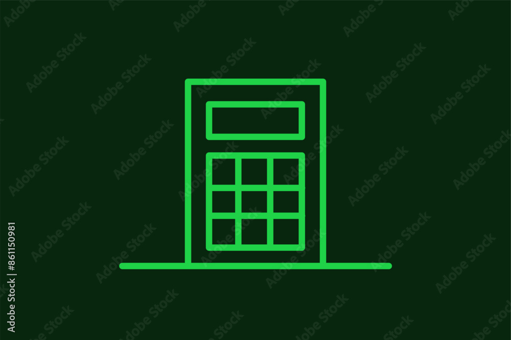 calculator illustration in flat style design. Vector illustration. calculator illustration in flat style design. Vector illustration.