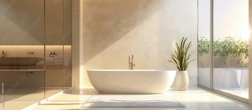 Fotografie Inside luxurious bathrooms style home