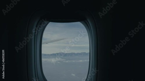 view from airplane window