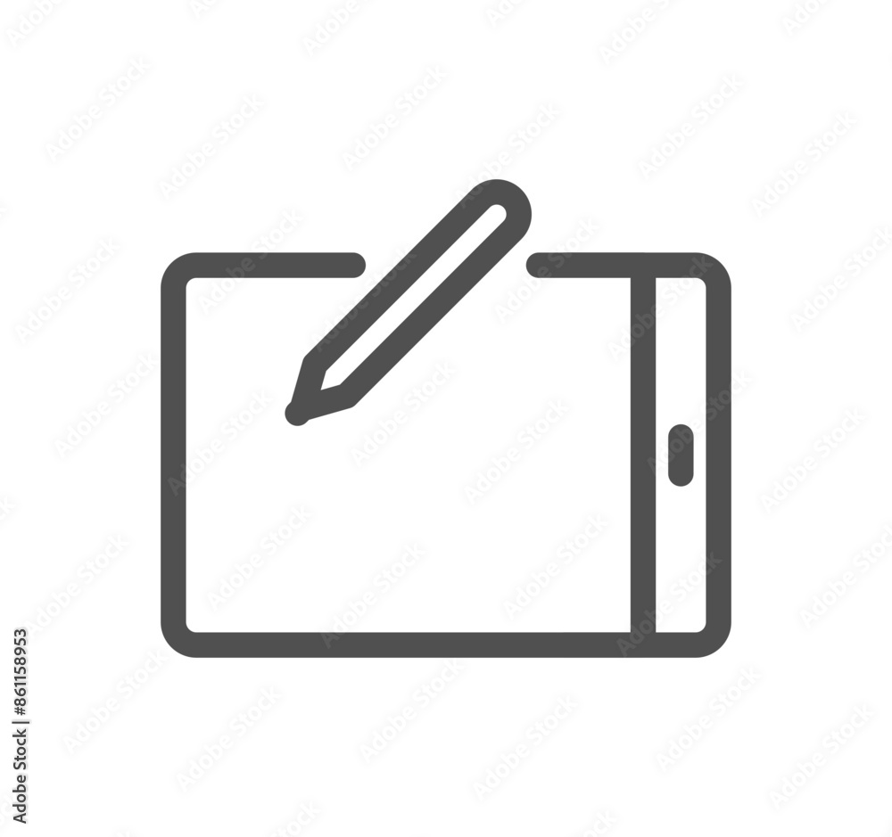 Online education related icon outline and linear vector.
Online education related icon outline and linear vector.