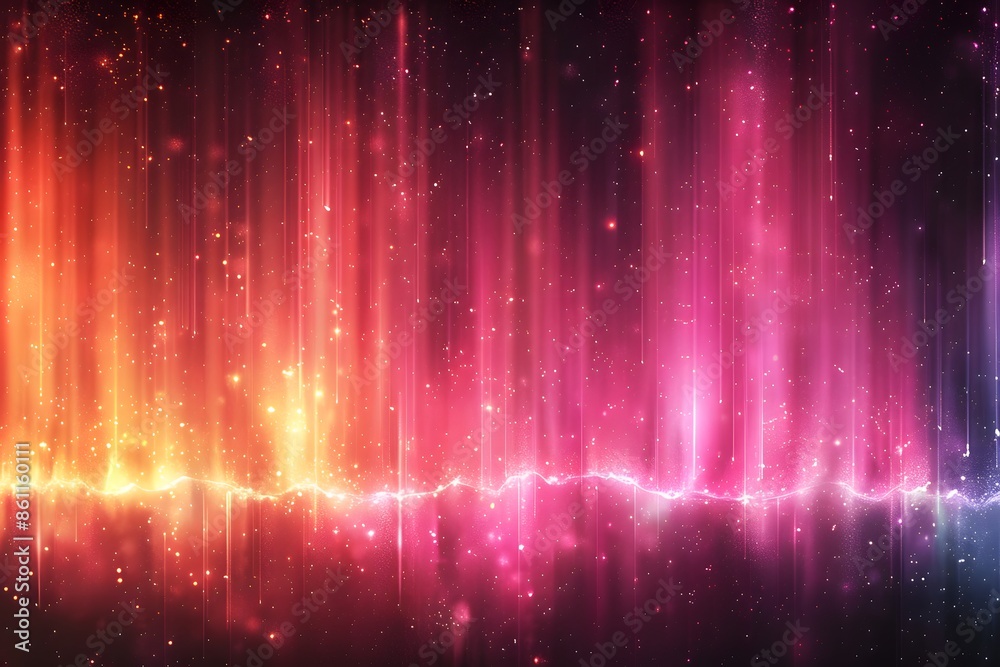 Vibrant Neon Spectrum Light Waves for Abstract Background Design Vibrant Neon Spectrum Light Waves for Abstract Background Design