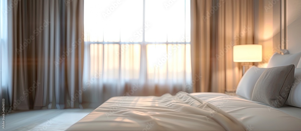 defocus blur abstract background of modern bedroom interior. Copy space image. Place for adding text and design defocus blur abstract background of modern bedroom interior. Copy space image. Place for adding text and design