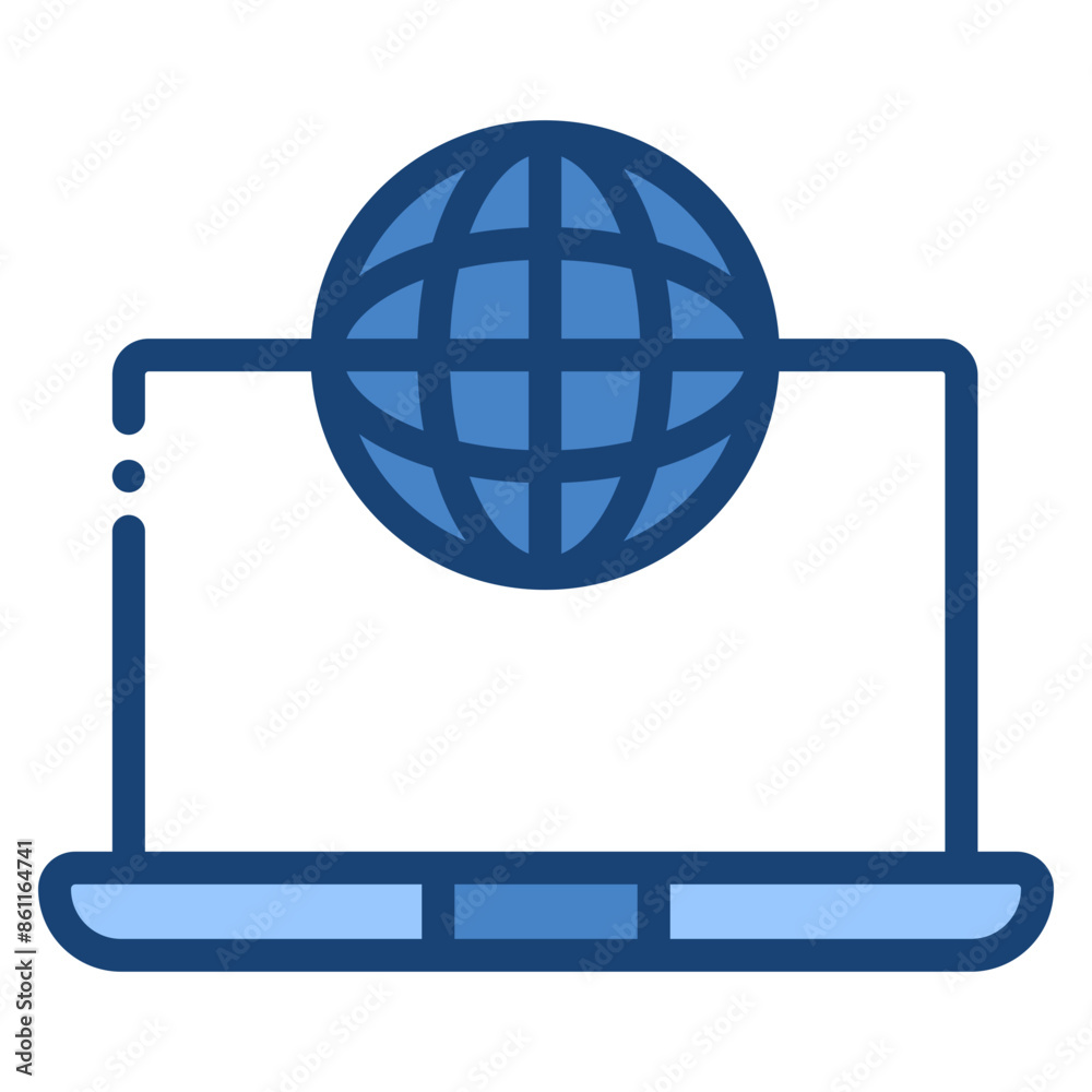 internet access on laptop icon internet access on laptop icon