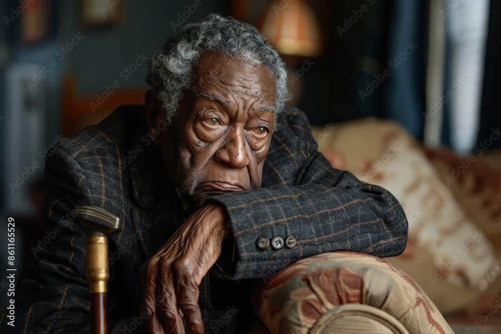 A thoughtful, wise man gazes into the distance, contemplating life's mysteries. His weathered face, lined with wrinkles, reflects a lifetime of experiences. A thoughtful, wise man gazes into the distance, contemplating life's mysteries. His weathered face, lined with wrinkles, reflects a lifetime of experiences.