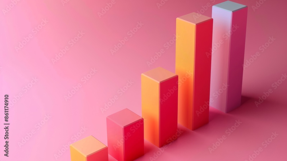 Background of Business Theme. Graph Chart in Pastel Color Background of Business Theme. Graph Chart in Pastel Color