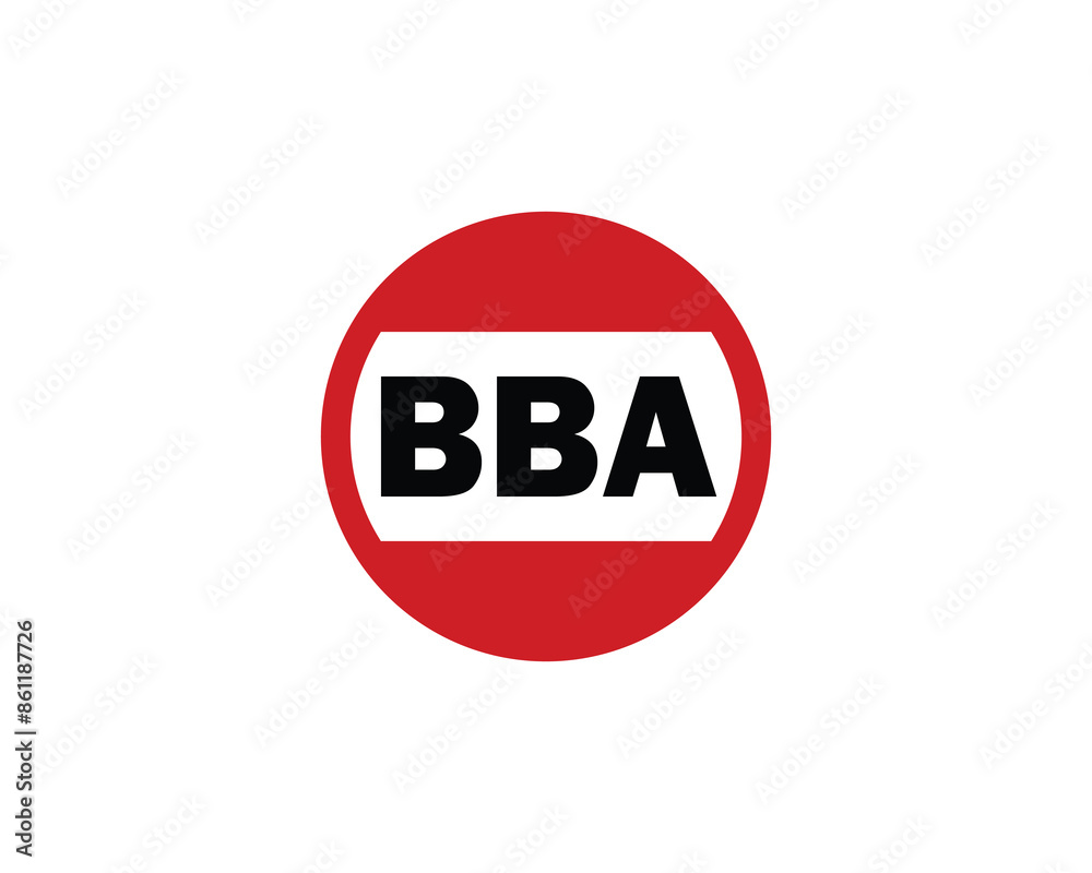 BBA logo design vector template BBA logo design vector template