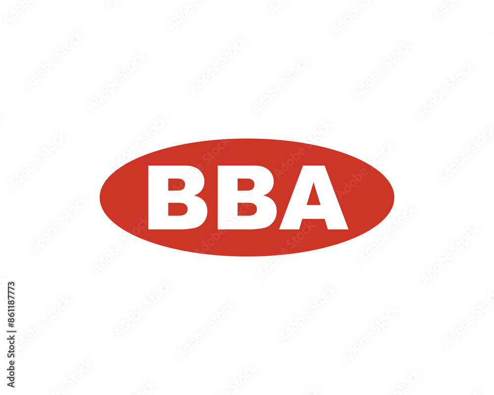 BBA logo design vector template BBA logo design vector template