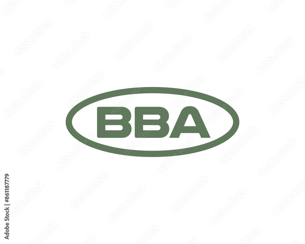 BBA logo design vector template BBA logo design vector template
