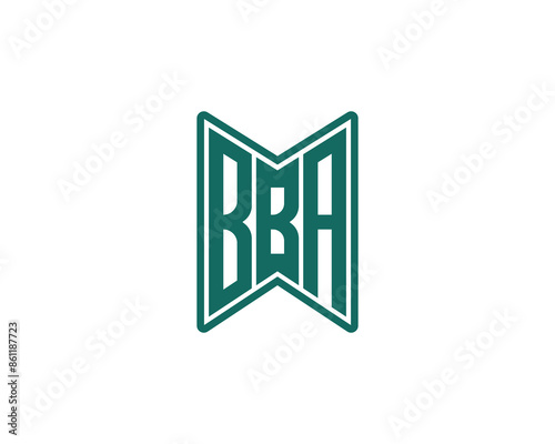 BBA logo design vector template