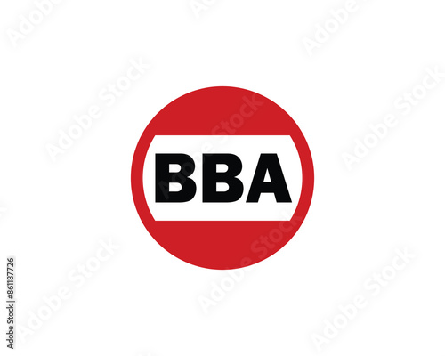 BBA logo design vector template