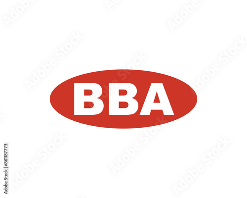 BBA logo design vector template