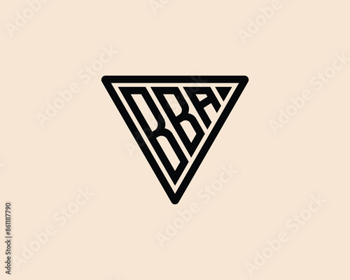 BBA logo design vector template