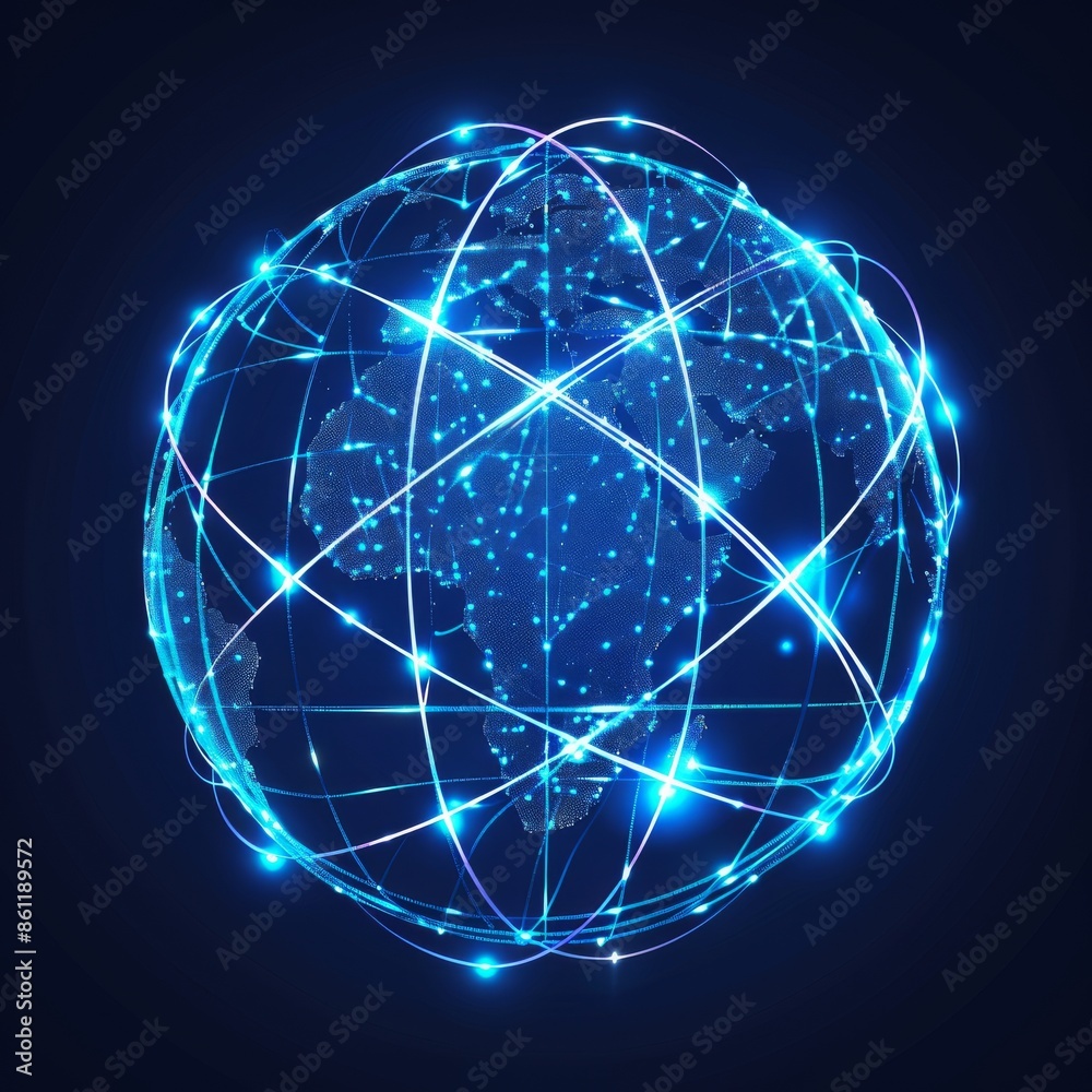Modern wireframe elements on a sphere of points and lines. 3D rendering. Modern wireframe elements on a sphere of points and lines. 3D rendering.