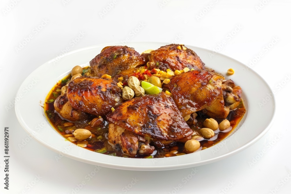 Caribbean Chicken Dish with Exotic Spice Blend and Velvety Peanut Butter Caribbean Chicken Dish with Exotic Spice Blend and Velvety Peanut Butter