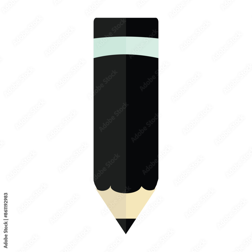 Pencil icon in flat style. Office supplies vector illustration on isolated background. Writing sign business concept. Pencil icon in flat style. Office supplies vector illustration on isolated background. Writing sign business concept.