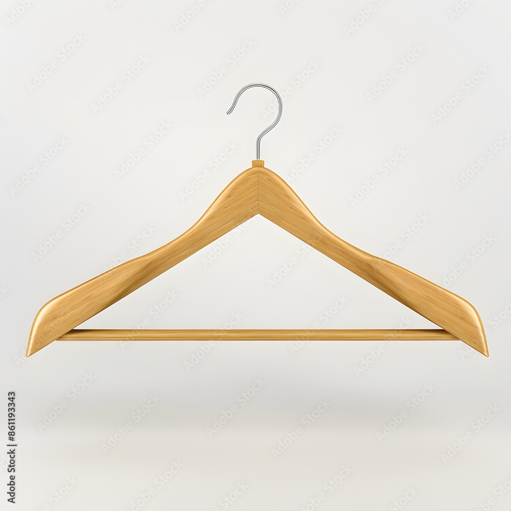 Coat or clothes Wood hanger isolated on white. Coat or clothes Wood hanger isolated on white.