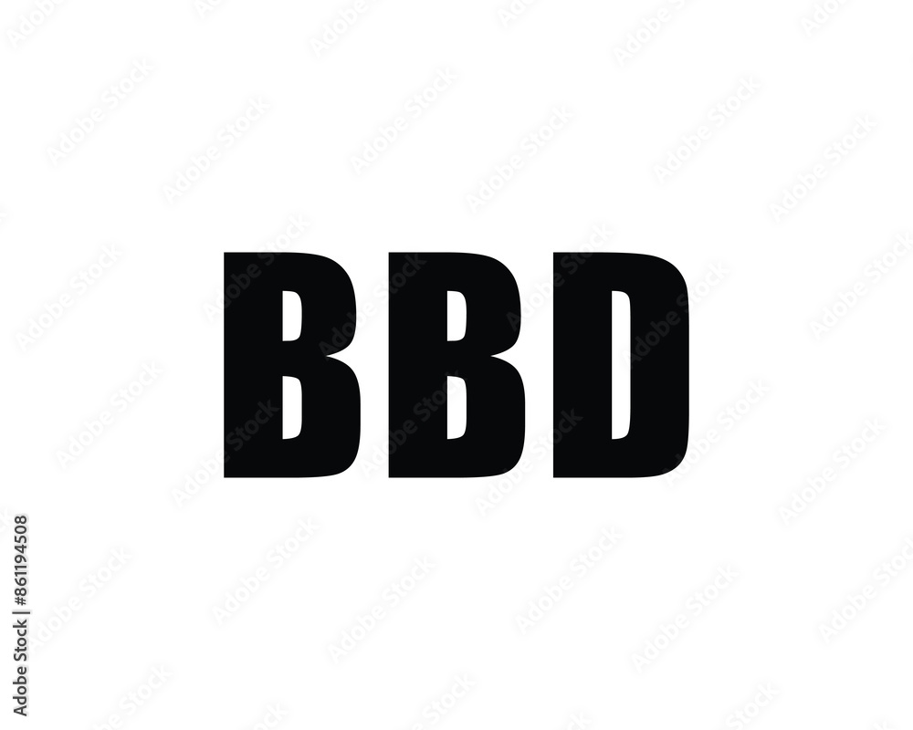 BBD logo design vector template BBD logo design vector template