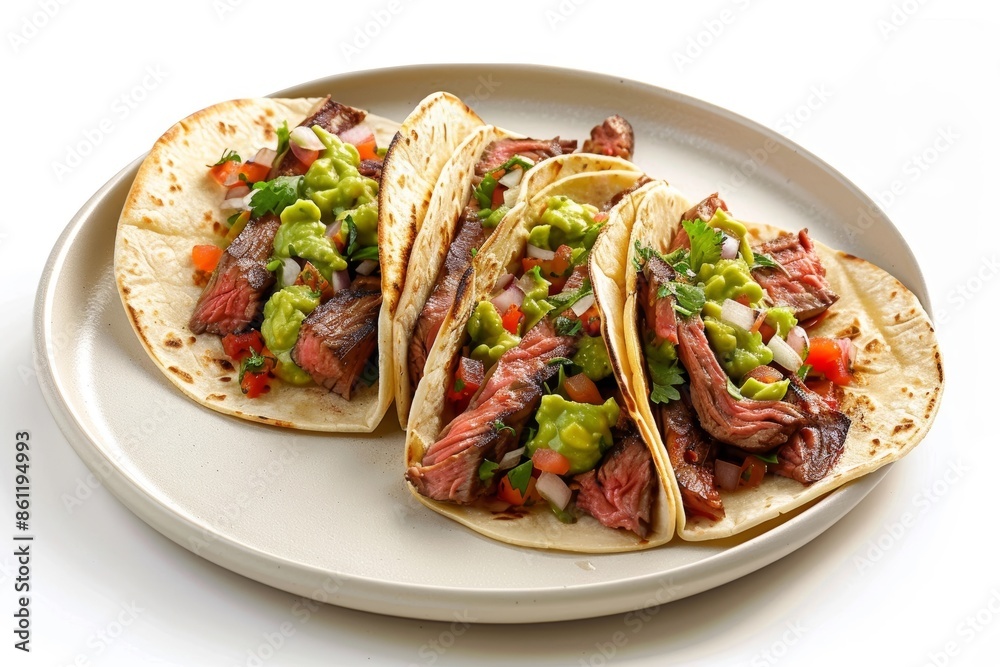 Vibrant Carne Asada Tacos with Aromatic Marinade and Salsa Verde Vibrant Carne Asada Tacos with Aromatic Marinade and Salsa Verde