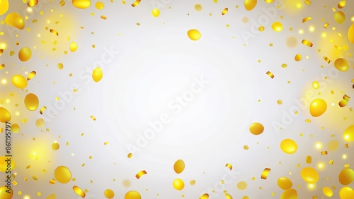 Yellow dots confetti overlay on white background, yellow, dots, confetti, overlay, background, celebration, vibrant, party, festive, scatter, texture, abstract, fun, colorful, decoration