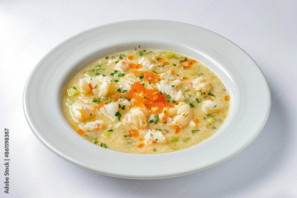 Carolina She-Crab Soup with Lump Blue Crabmeat and Creamy Texture Carolina She-Crab Soup with Lump Blue Crabmeat and Creamy Texture