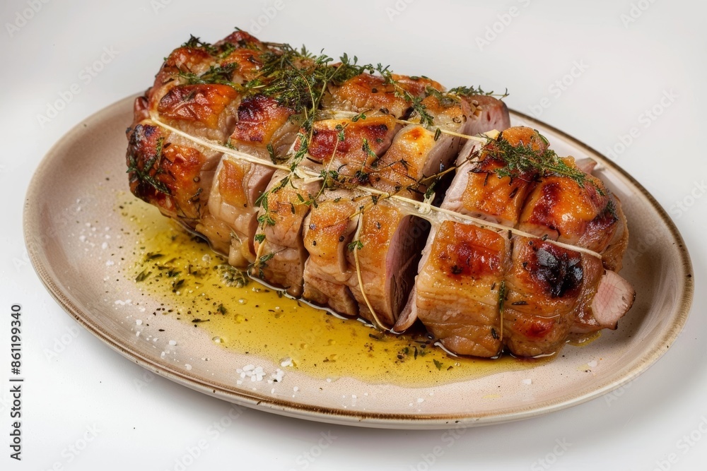 Caramelized Crust and Aromatic Allure of Carre de Porc Farci Caramelized Crust and Aromatic Allure of Carre de Porc Farci