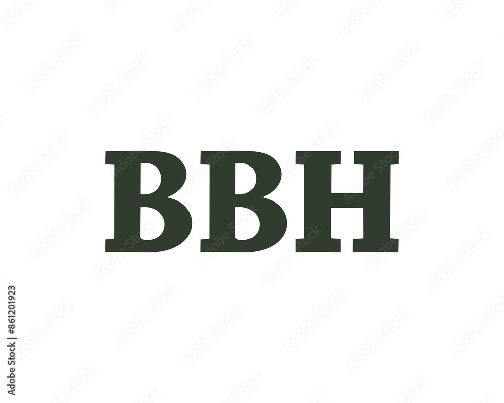 BBH logo design vector template BBH logo design vector template
