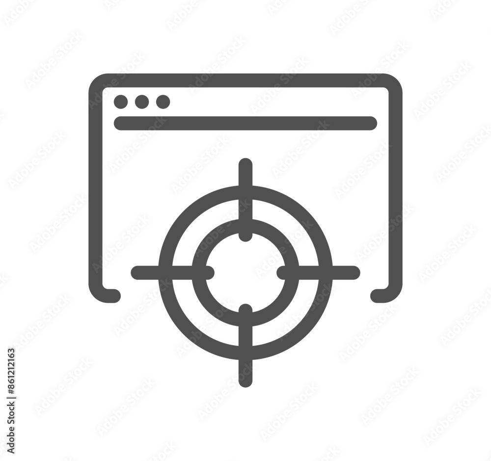 Seo and promotion related icon outline and linear vector.
Seo and promotion related icon outline and linear vector.