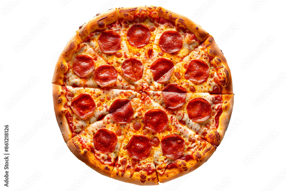 Delicious Italian pizza topped with mushrooms, bell peppers, and spinach, perfect for a healthy meal Delicious Italian pizza topped with mushrooms, bell peppers, and spinach, perfect for a healthy meal