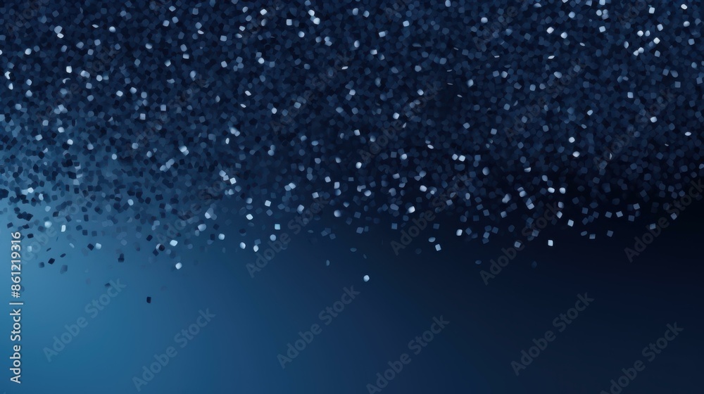 Fototapeta premium Navy blue glitter texture background with abstract design.