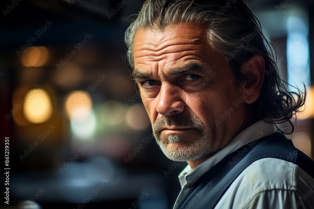 Portrait of a confident man in office working as chief company owner made with generative AI Portrait of a confident man in office working as chief company owner made with generative AI